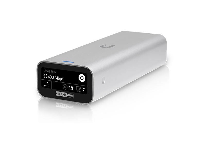 UBiQUiTi UniFi Cloud Key Gen2 (UCK-G2) - Local instance of the UniFi Controller Software, USB-C or 802.3af Supported, LCD Display
