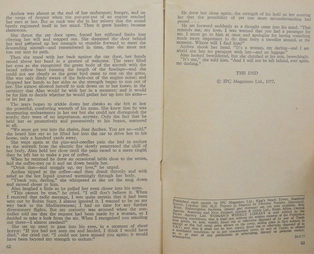 WOMAN’S WEEKLY LIBRARY No.1544 WHERE HE GOES, THERE GO I (เล่มเล็ก)