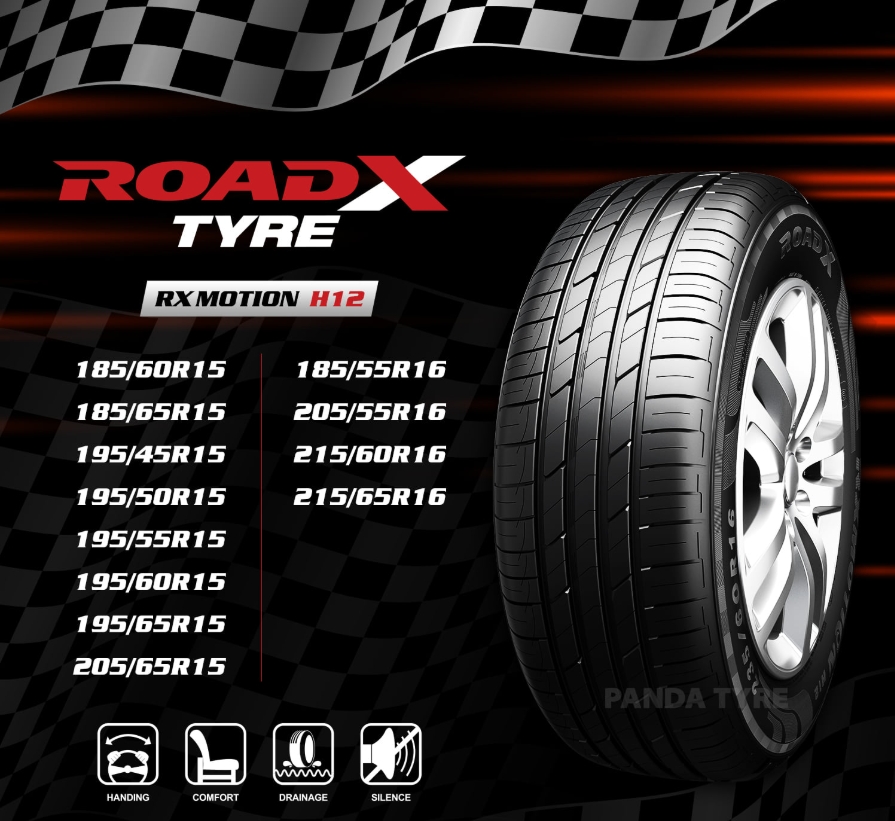 ยาง ROADX RXMOTION H12 ขนาด 195/45-15ราคาพิเศษ สั่งได้