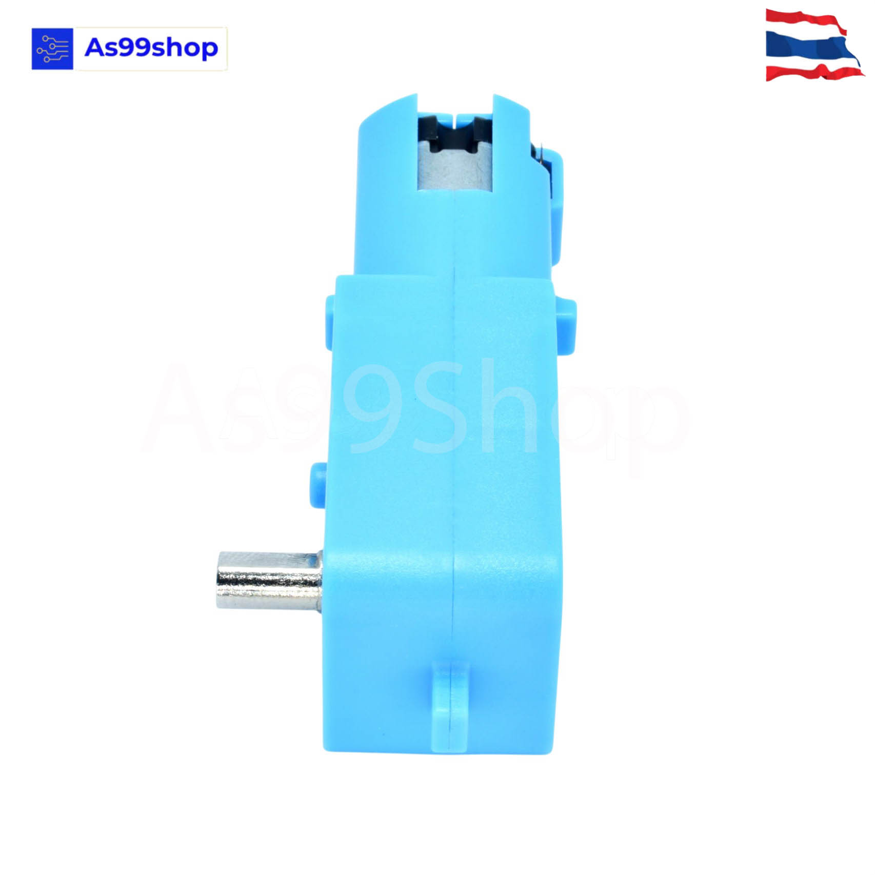 1:90 Gear Motor สำหรับ Smart Robot Car เฟืองโลหะ แบบแกนใส่ล้อได้ 1 ด้าน (3V - 6V)