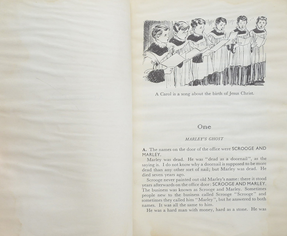 A Christmas Carol and THE CRICKET ON THE HEARTH (ขายตามสภาพ)