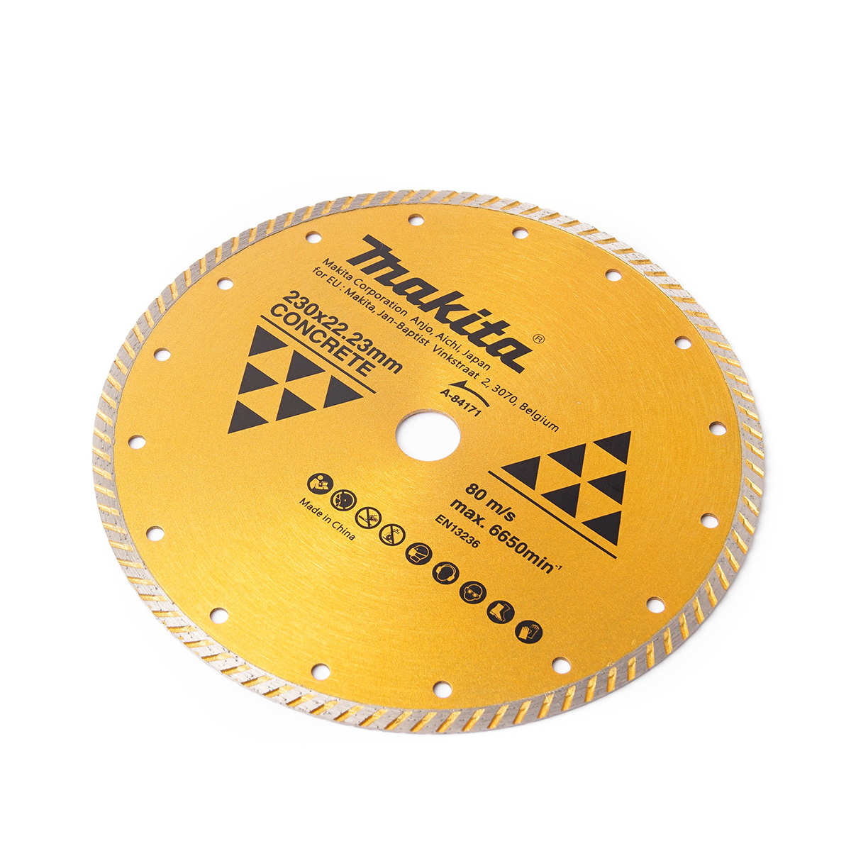 MAKITA A-84171 ใบเพชร 9" แห้ง ก้างปลา-ทอง