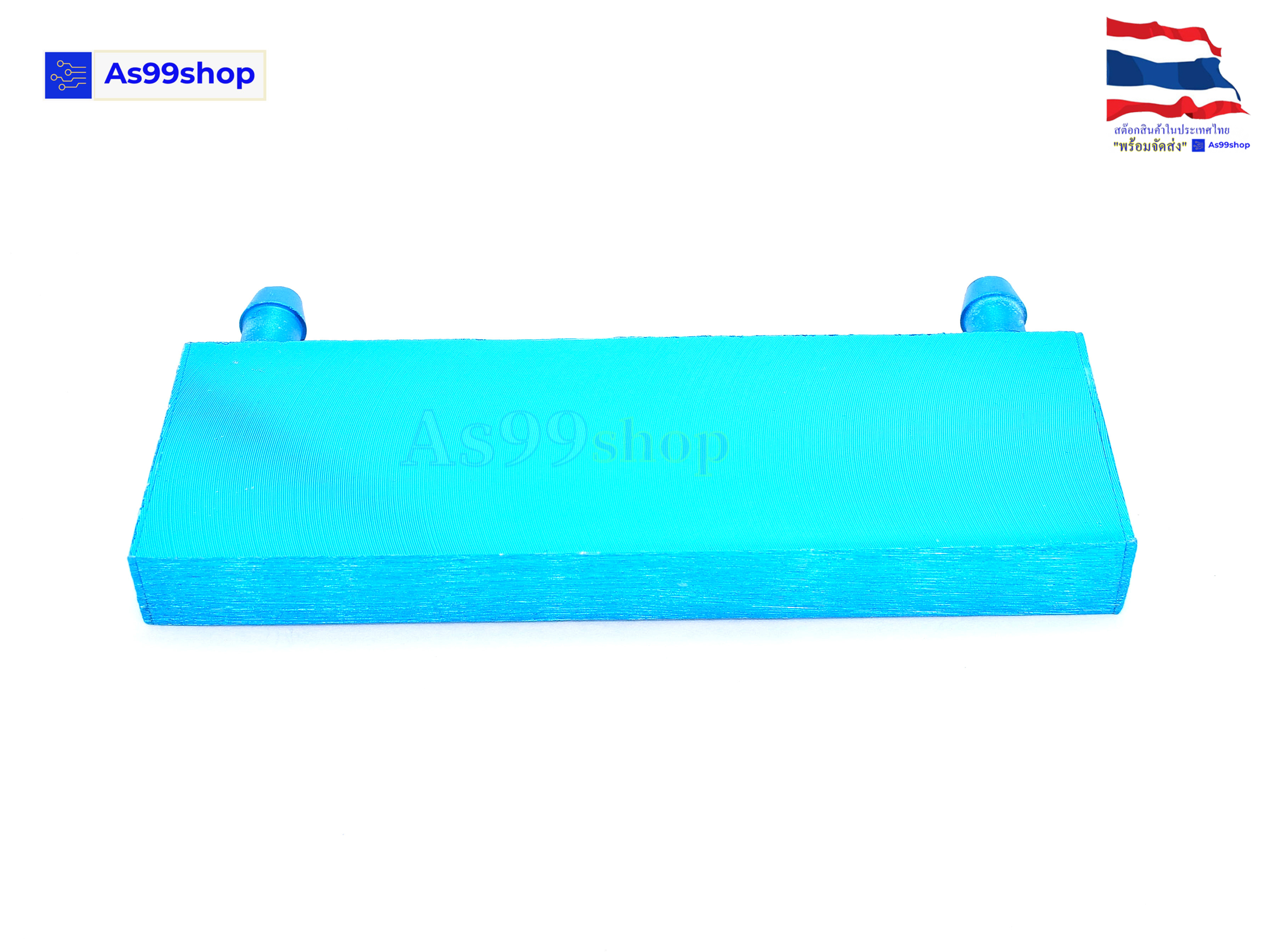 40*120*12 Aluminum Water Cooling Block Radiator Heatsink (อลูมิเนียมบล็อกฟ้า-แบบออกด้านข้าง)