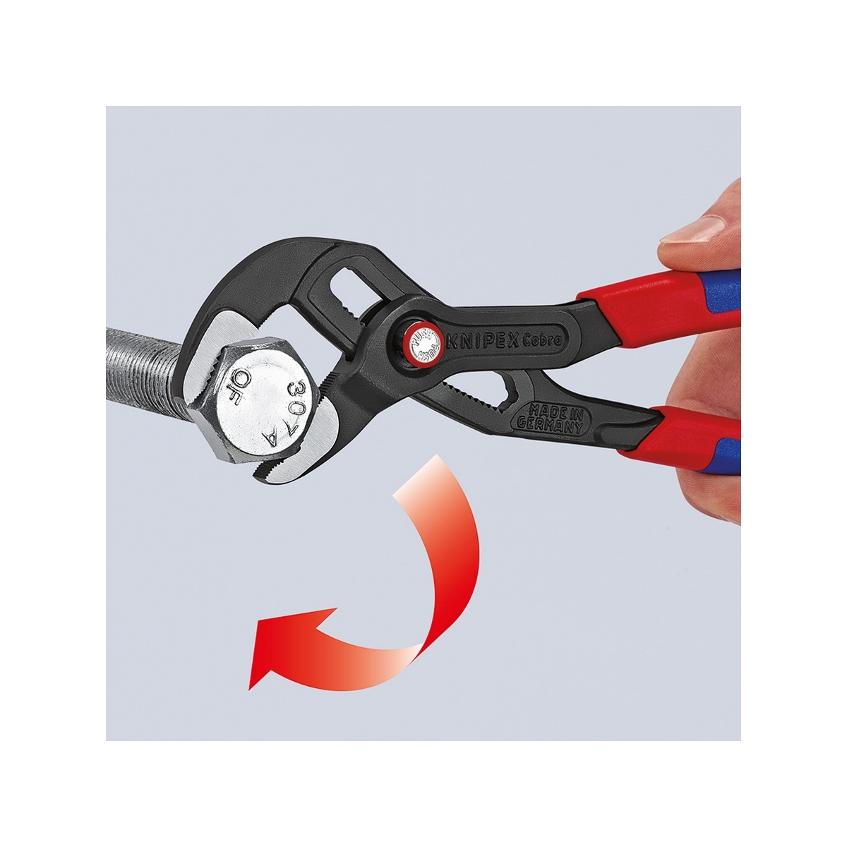 KNIPEX 87 22 250 คีมคอม้า รุ่น Cobra QuickSet 250mm (10")