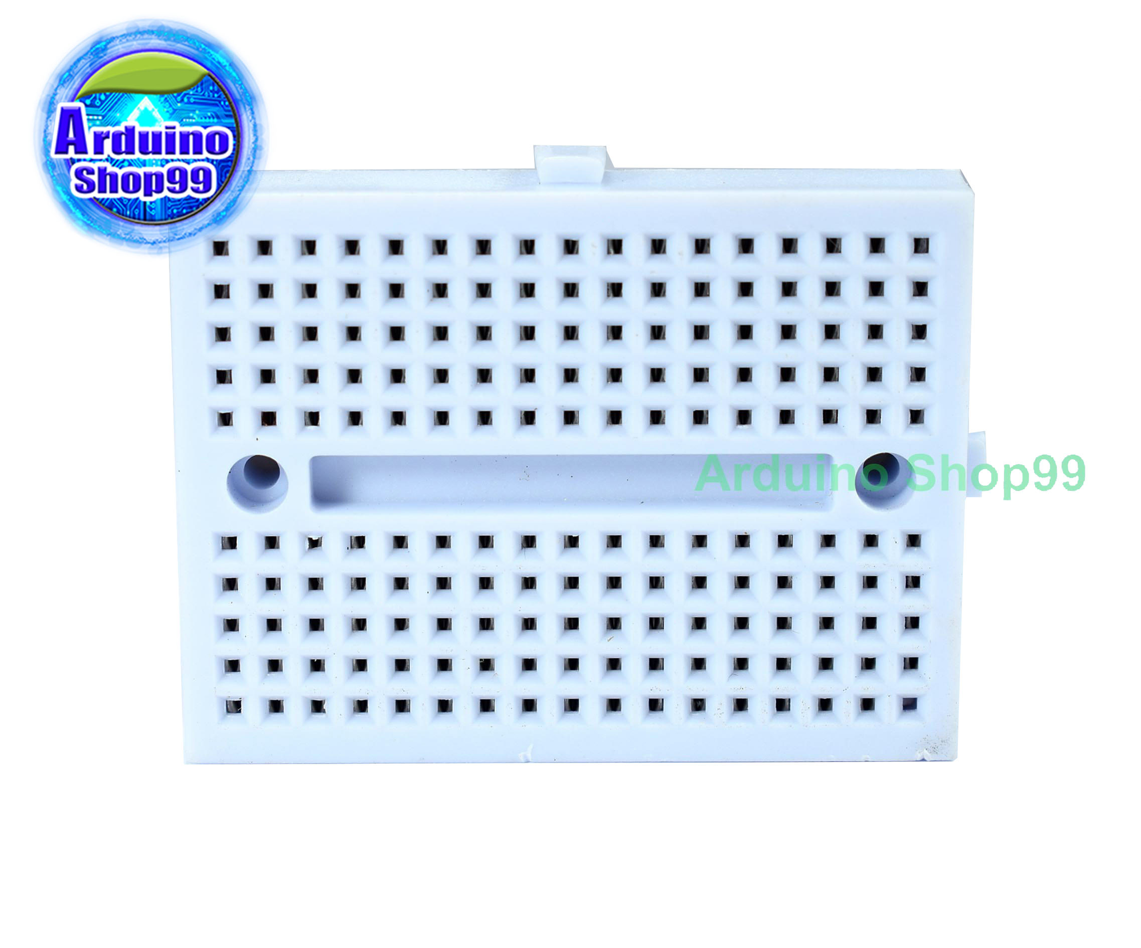 บอร์ดทดลองขนาดเล็กสีขาวขนาด 170 ช่อง Protoboard Breadboard White 170 holes
