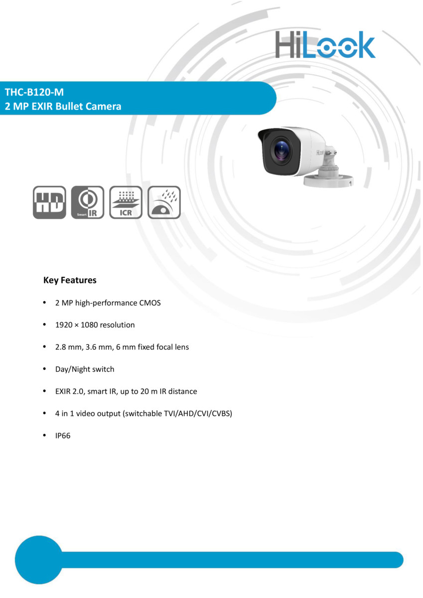 ชุดกล้องวงจรปิด DIY KIT 2MP 4 CH ยี่ห้อ HiLook
