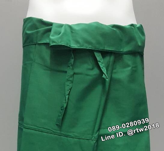 กางเกงสปาขายาวสีเขียวกลาง (รหัส E35)