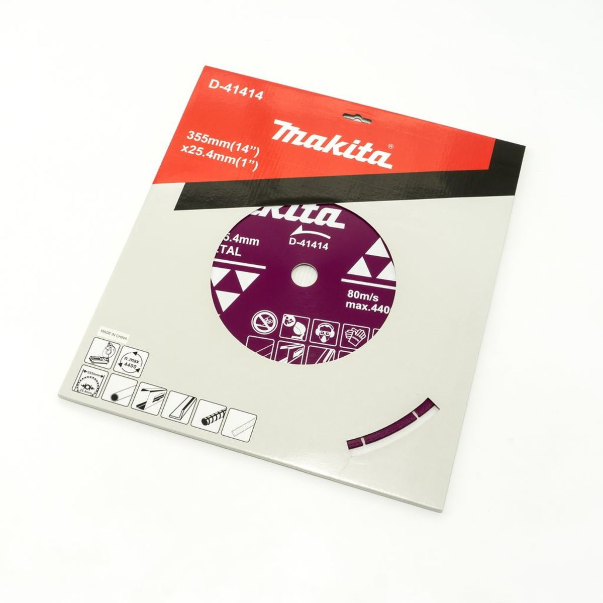 MAKITA D-41414 ใบเพชร 14" ตัดเหล็ก สำหรับ LW1400