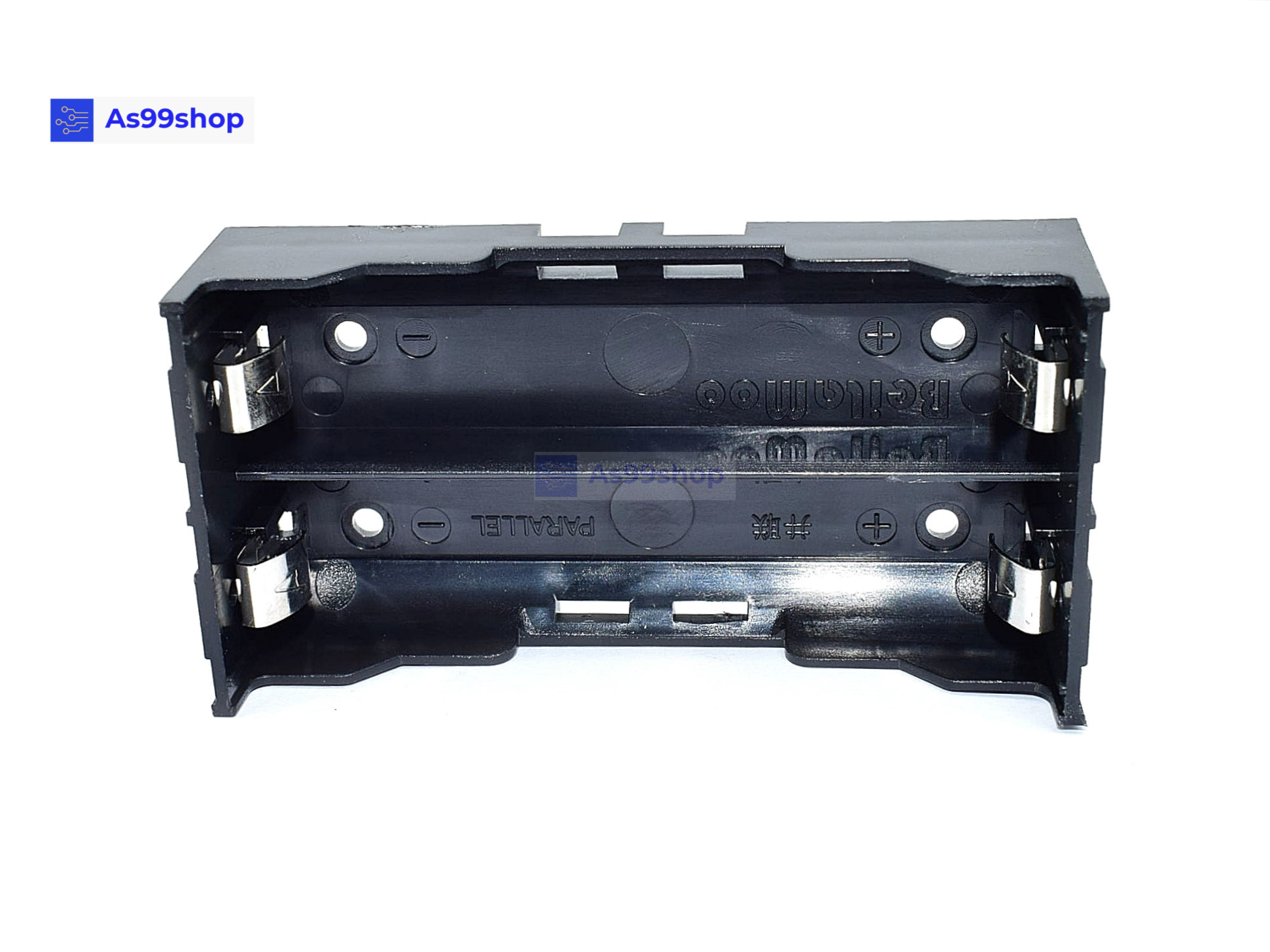 รังถ่าน 18650 Battery Box Holder 2 Cell PCB pin