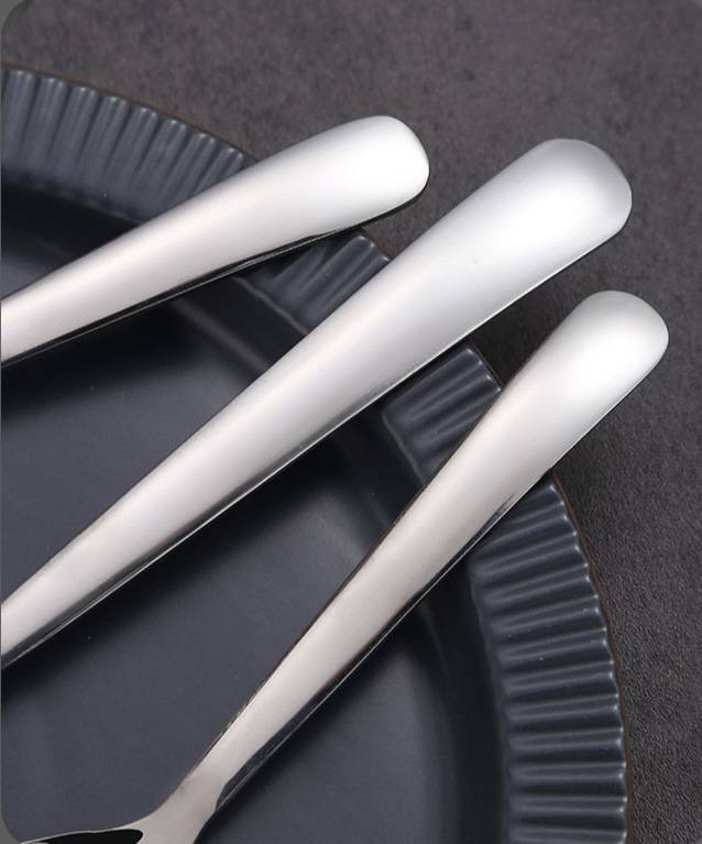 ช้อนกลางช้อนเกาหลีสแตนเลสขนาดใหญ่