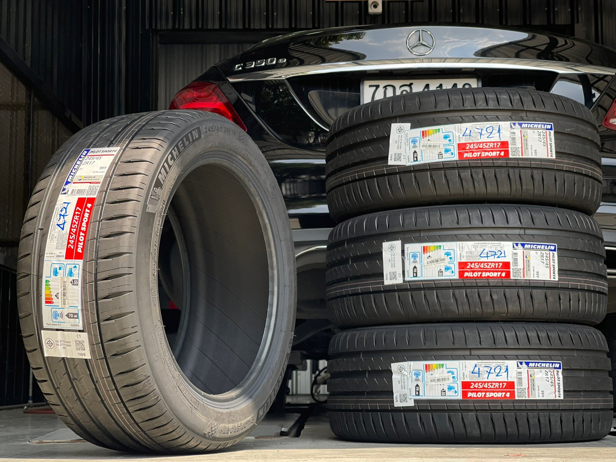 ยาง MICHELIN PILOT SPORT4 245/45R17 ปี21
