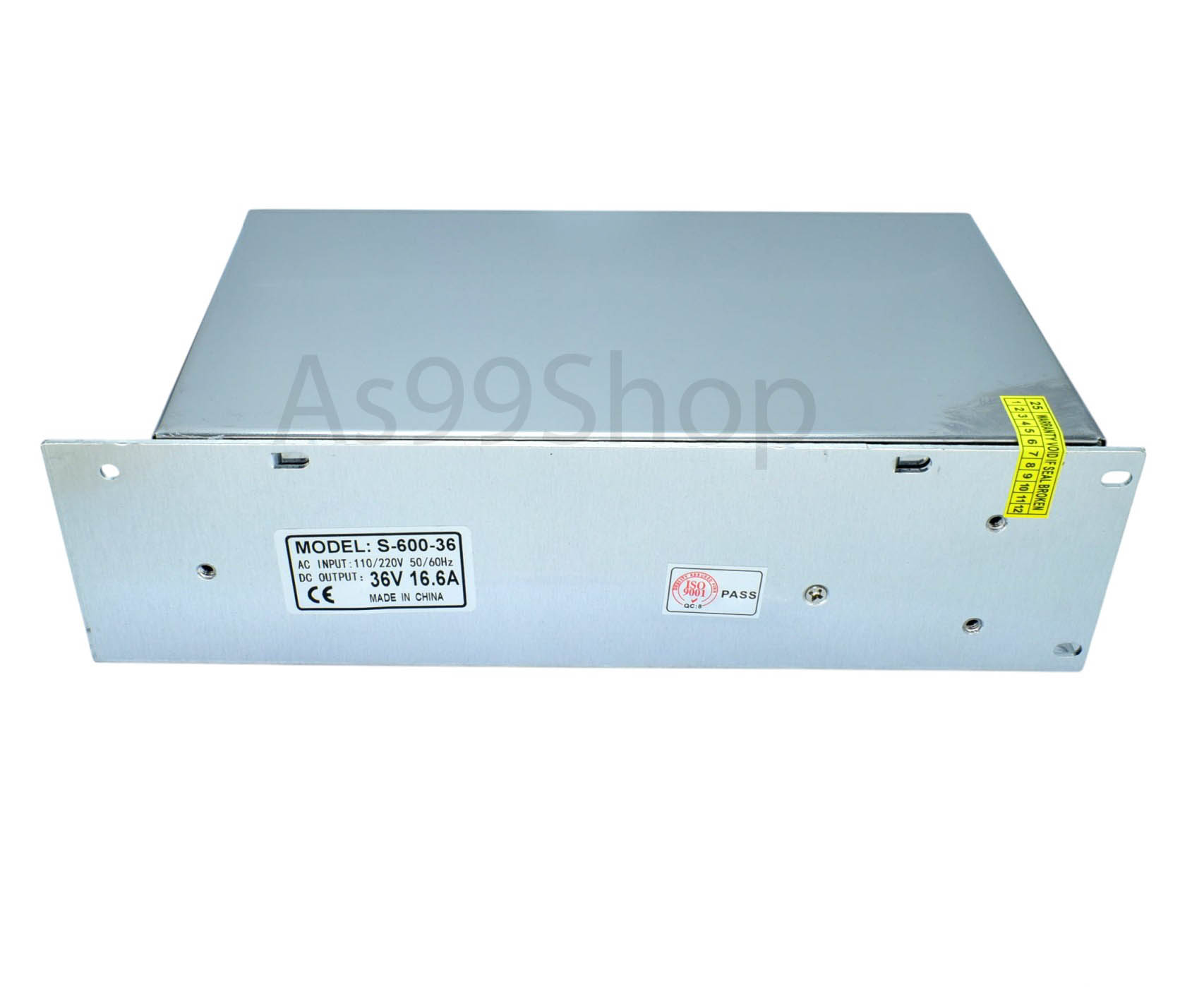 สวิตชิ่งเพาเวอร์ซัพพลาย Switching Power Supply 36V 16.6A 600W(สีเงิน) S-600-36