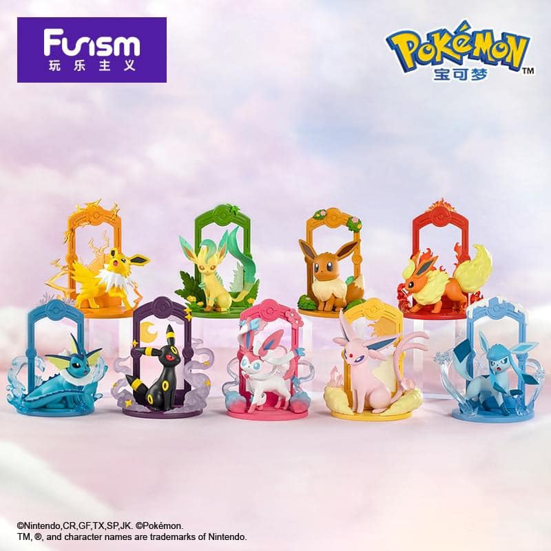 POKEMON x Funism - Eevee Family blind box Set โมเดลกล่องสุ่มโปเกมอน อีวุย งานลิขสิทธิ์ของแท้ [ยกชุด]