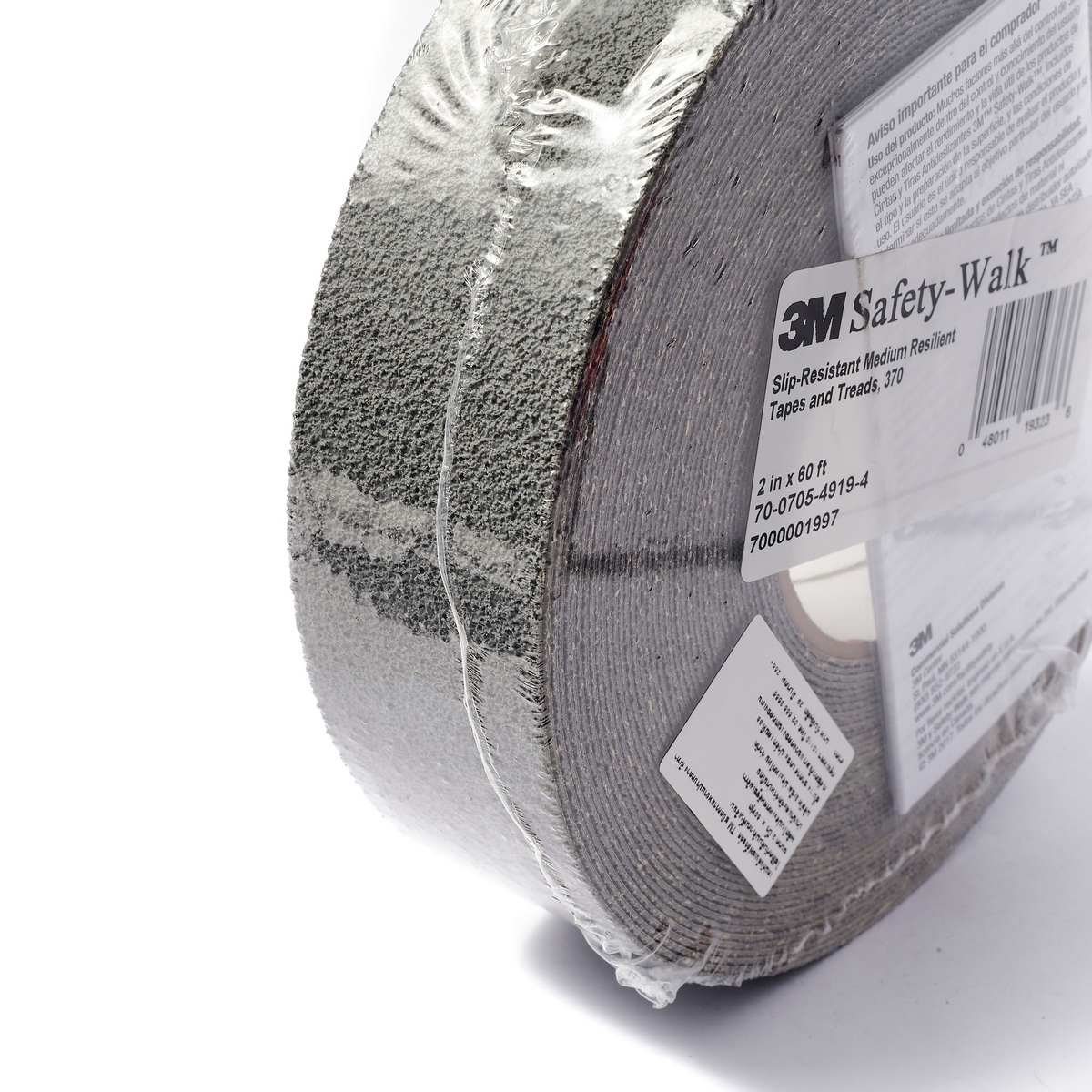 3M 370 เทปกันลื่นหยาบปานกลาง 2"x60FT สีเทา