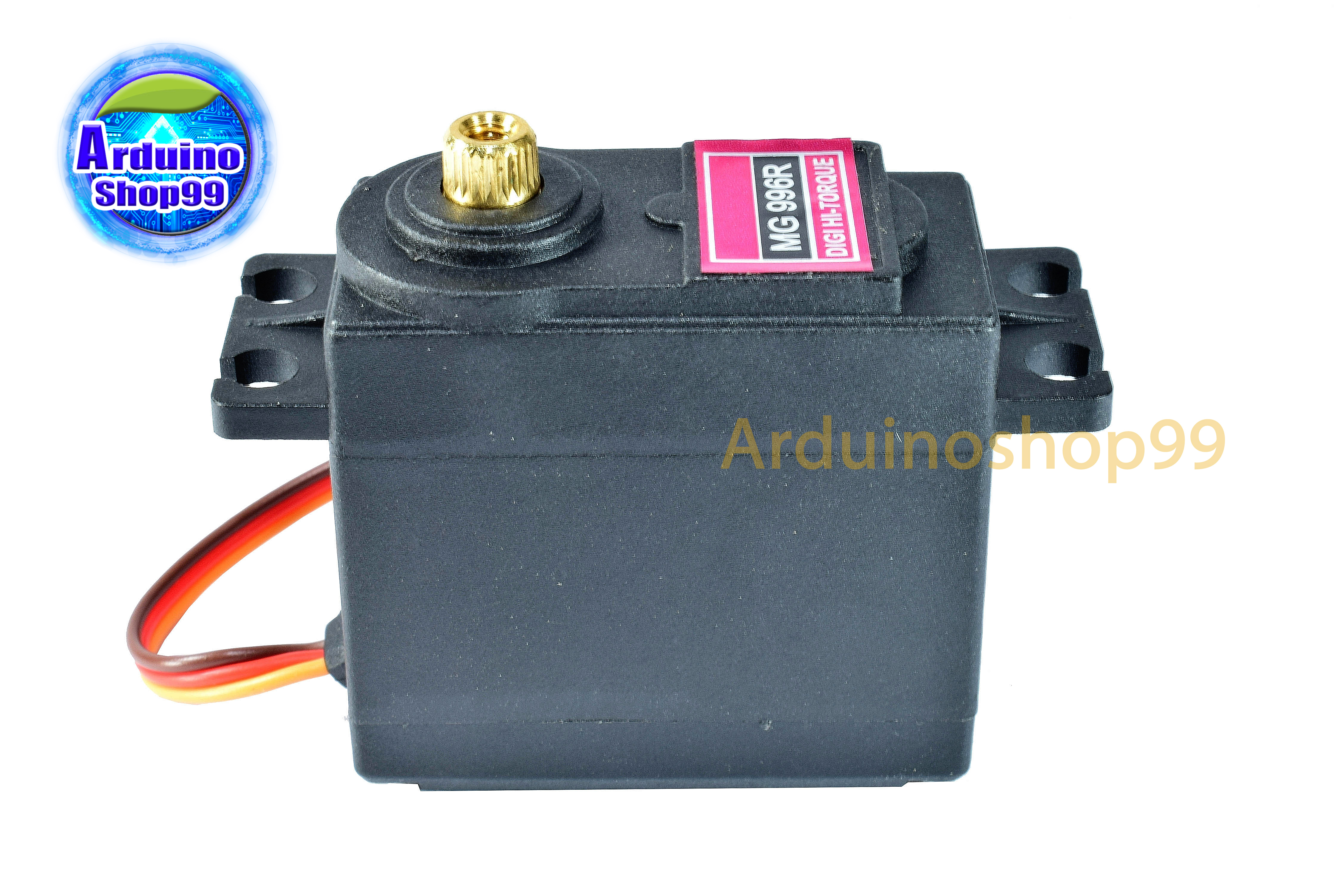 MG996R เซอร์โว หมุนได้รอบ 360 องศา แรงบิด 13 kg/cm เฟืองโลหะ(หมุนหน้า-หลัง ได้รอบ/มอเตอร์)