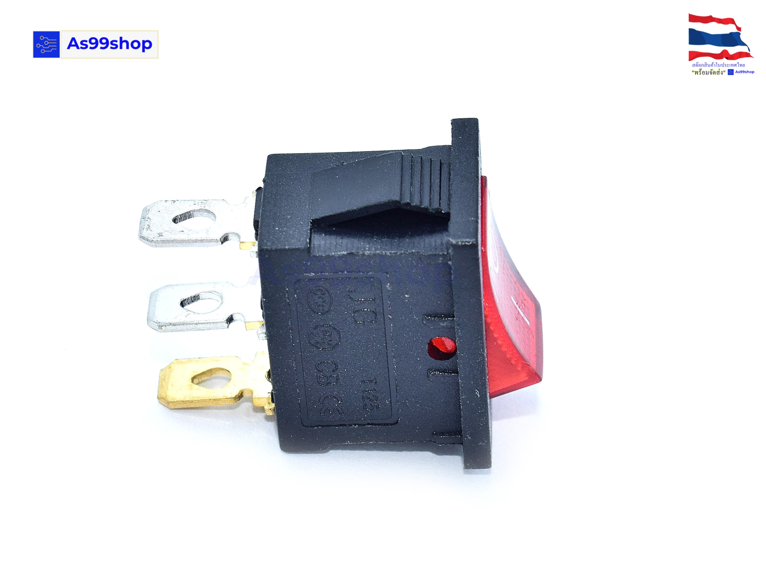 KCD1-1 Switch 3 Pin 10A 250V Red( 2 ตัว)