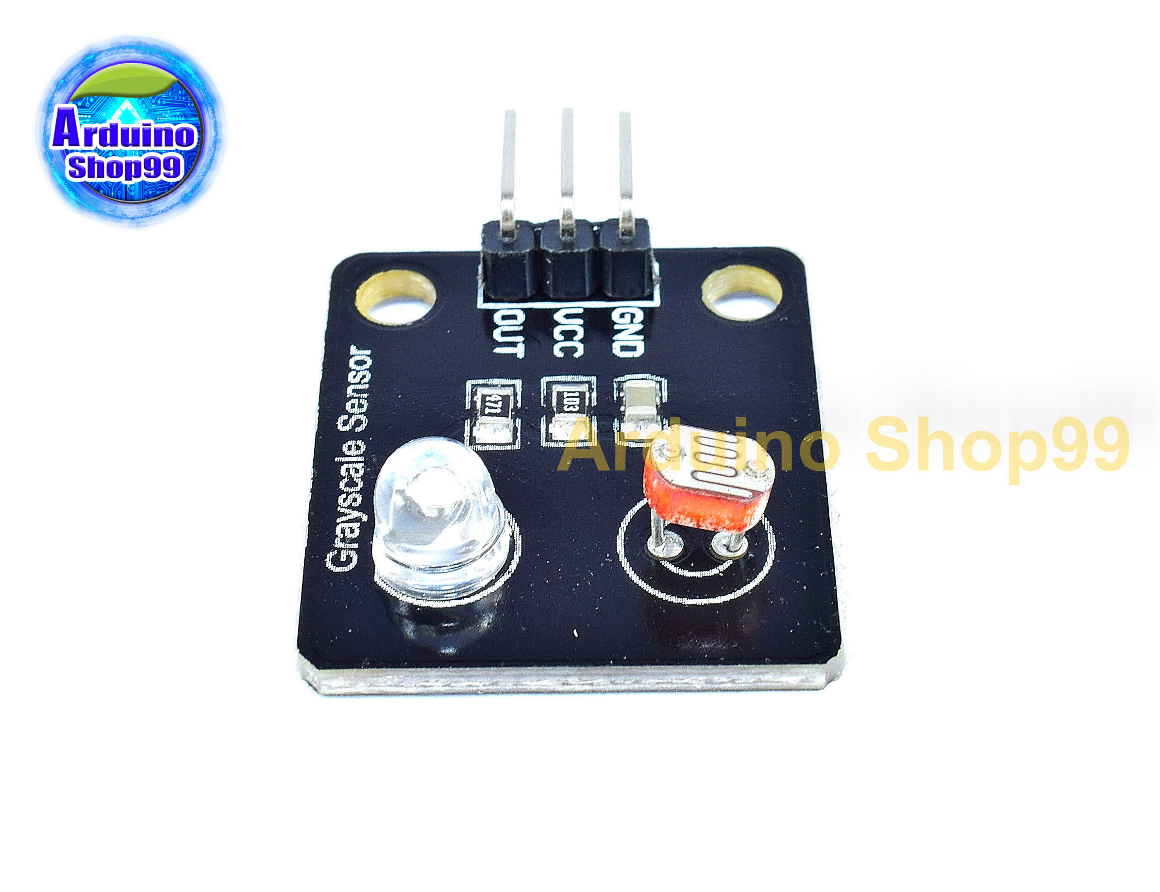 เซ็นเซอร์วัดแสง LDR+LED Analog gray sensor line-finding sensor tracing module
