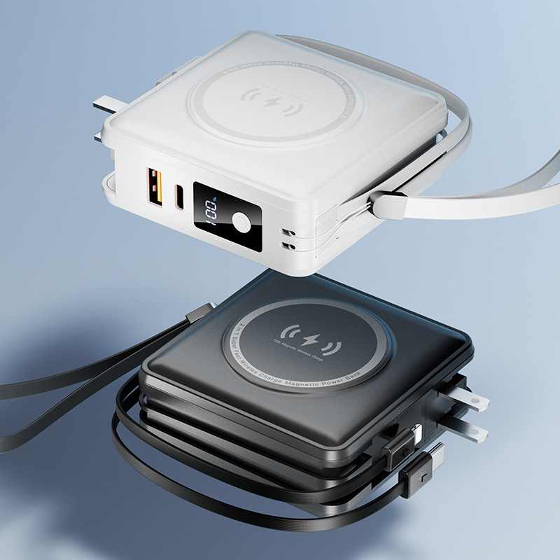 d-power พาวเวอร์เเบงค์ รุ่น B19 Plus 15000mAh มีอะเเดปเตอร์ในตัว ชาร์จไร้สายได้ (มอก.2879-2560) ประกัน 1 ปี