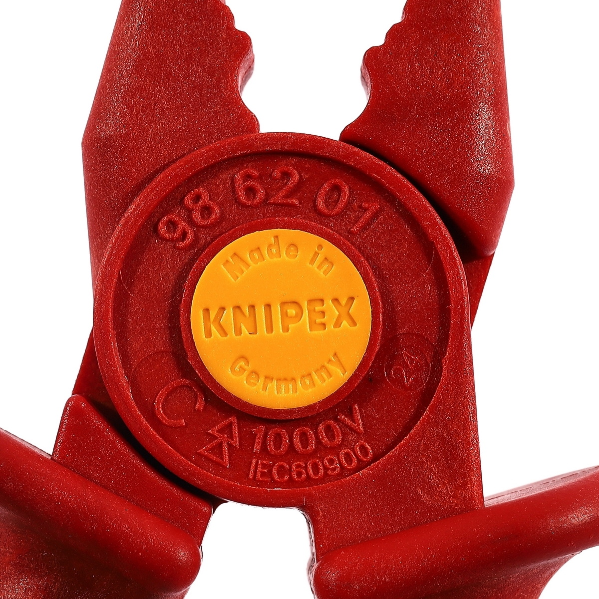 KNIPEX 98 62 01 คีมปากแบนพลาสติก ป้องกันกระแสไฟ 1000V