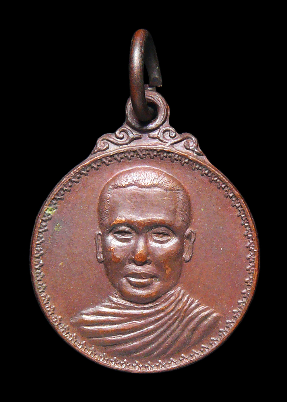 เหรียญกลมเล็กพระอาจารย์จำเนียร วัดถ้ำเสือ จ.กระบี่