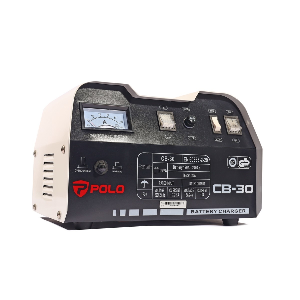 POLO CB-30 เครื่องชาร์จแบตเตอรี่ 12/24V 20A