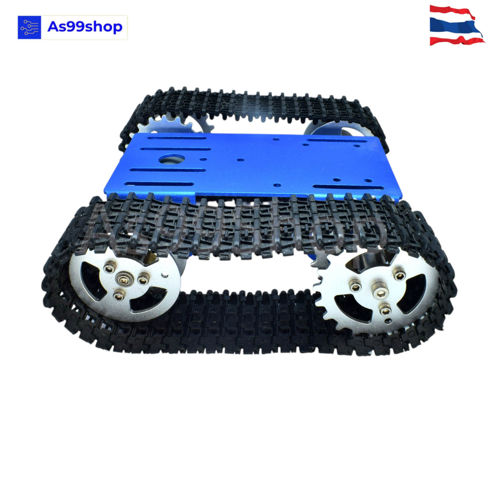 T101(ล้อโลหะ)หุ่นยนต์รถถังติดตาม รถตีนตะขาบหุ่นยนต์ใช้งานร่วมกับ Arduino smart car