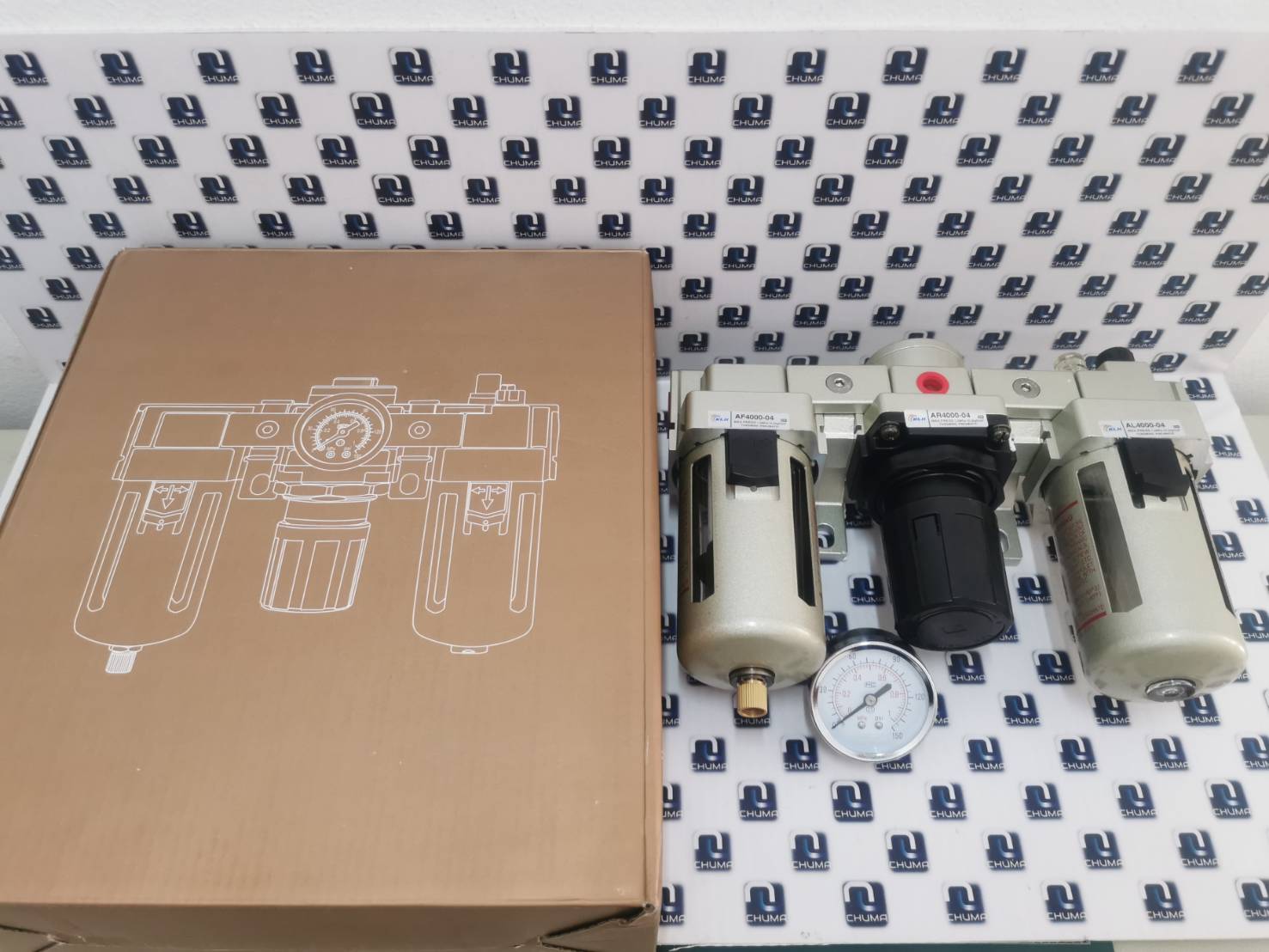 Air Service Unit, ชุด regulator, F.R.L Unit, FRL Combination/Preparation unit ชุดกรองลม