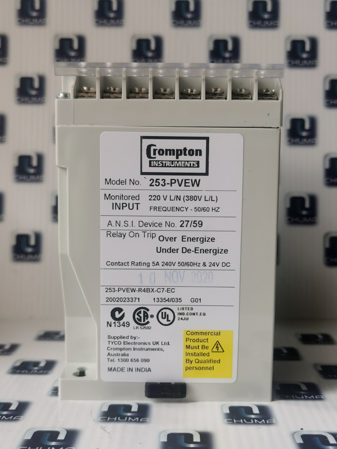 Crompton Instruments, relay, meter,controller, 253-PVEW-R4BX-Cy-EC