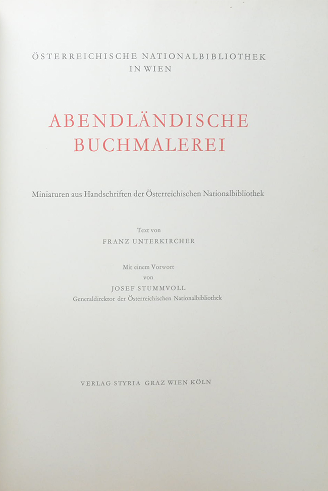 ABENDLANDISCHE BUCHMALEREI (ขายตามสภาพ)