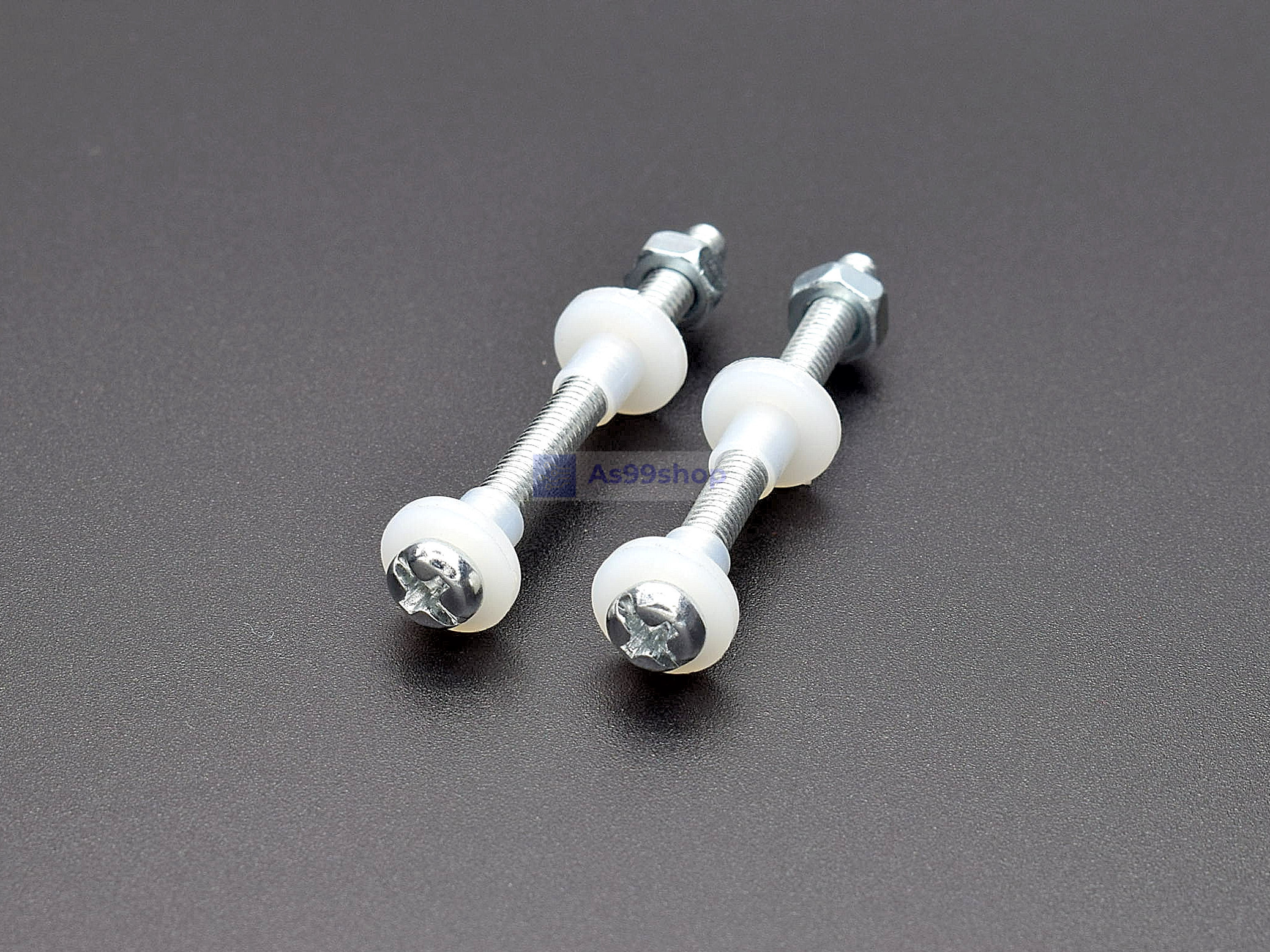 น๊อตขนาด 2M4*45 + 2M4 nut + 4 M4 nylon สำหรับล๊อค อลูมิเนียมบล็อก