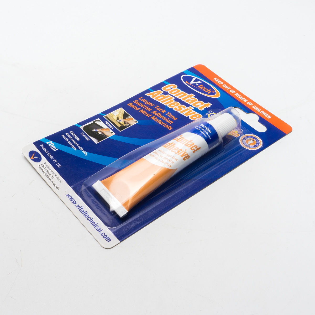 V-tech VT-125 กาวทารองเท้า 20ml สีเหลืองอ่อน