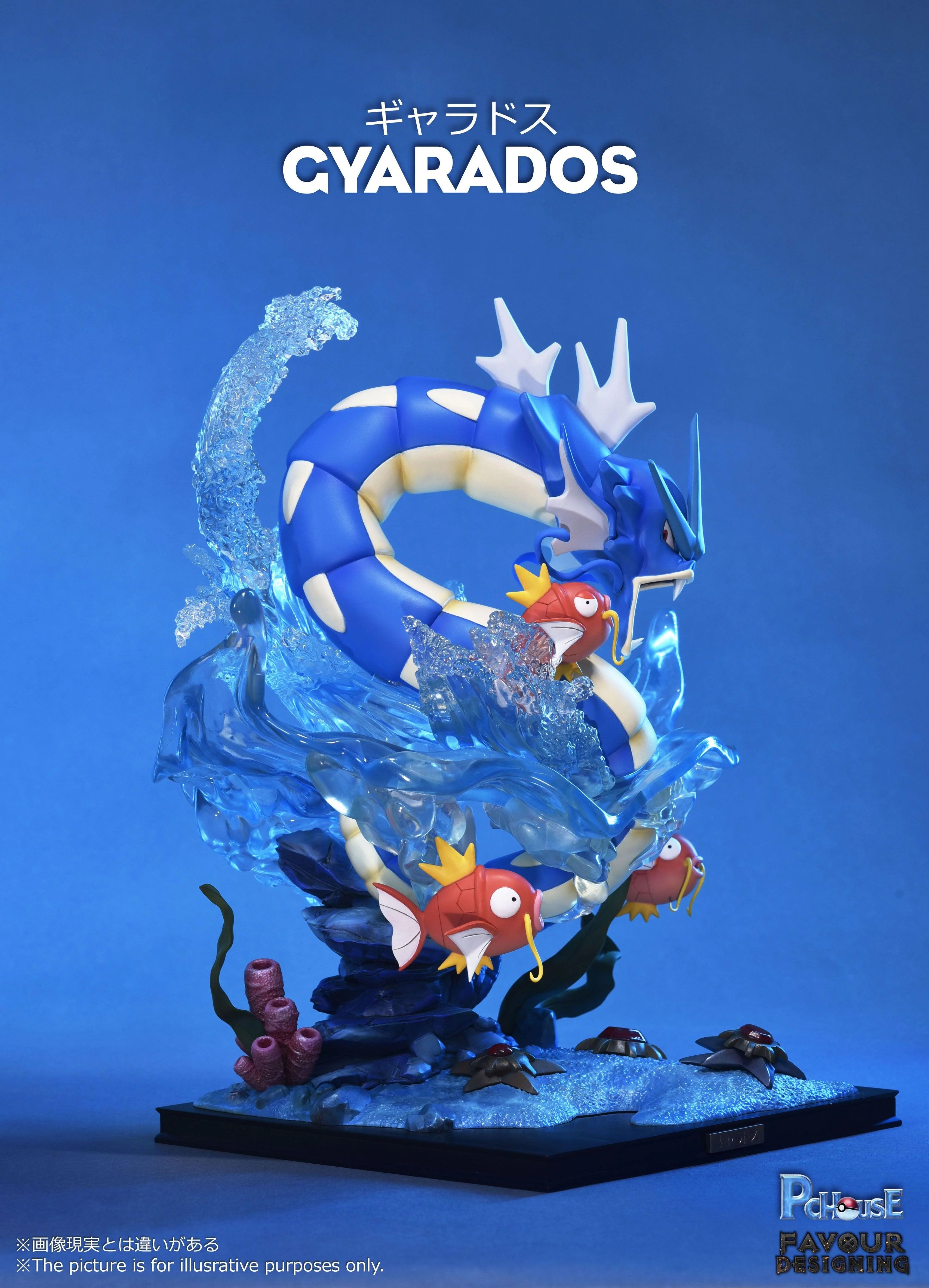 PCHouse Studio - Gyarados and Magikarp(Koiking) Family Deep-sea series โปเกมอน POKEMON Pokémon Pikachu เกียราดอส คอยคิง