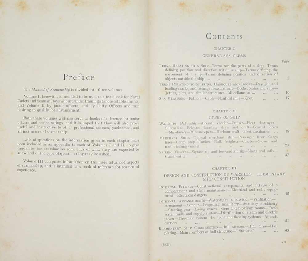 MANUM OF SEAMANSHIP VOL. I-III (3 เล่ม)