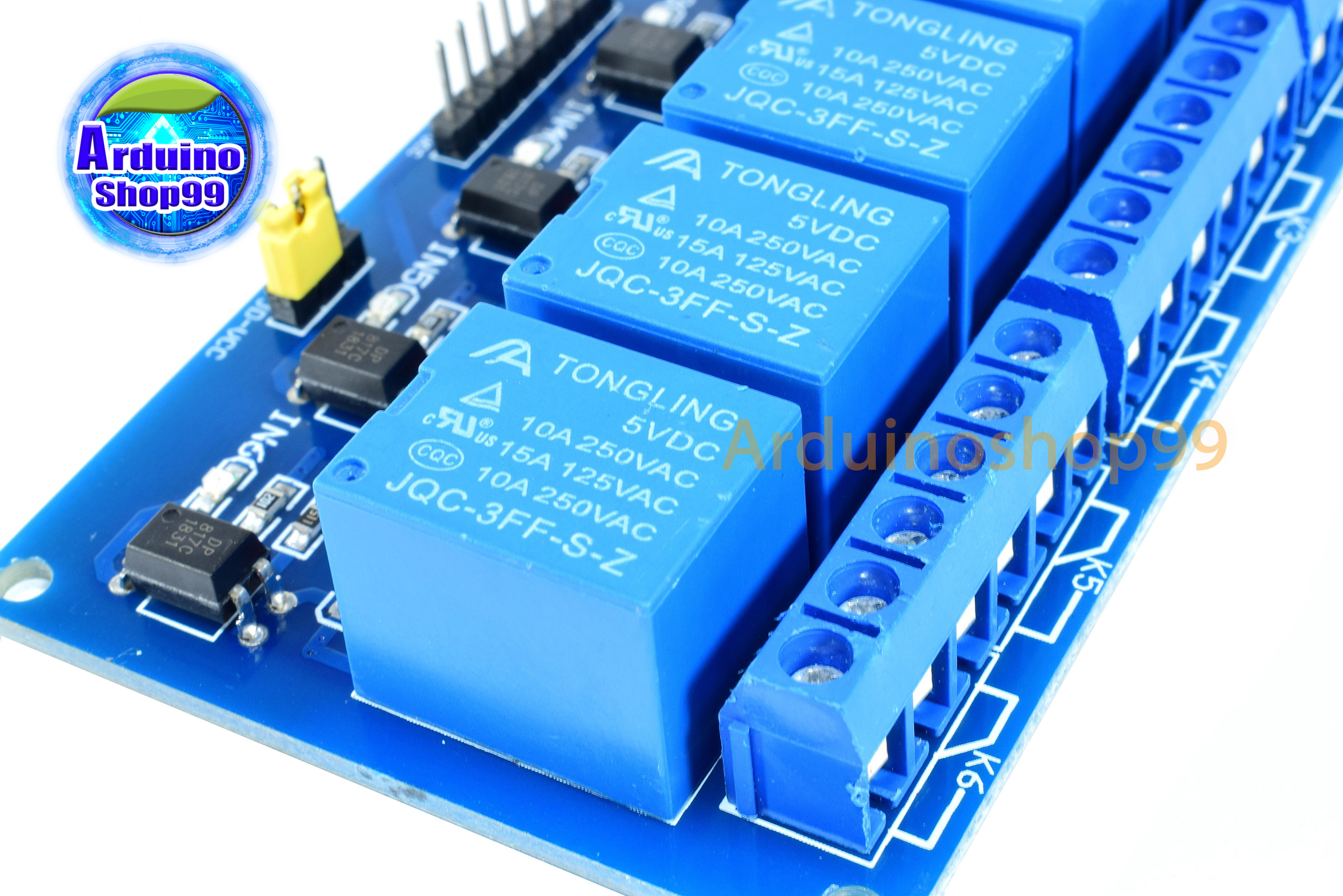 Relay 6 Channel 5V Relay Module With Optocoupler Protection Low Level Trigger