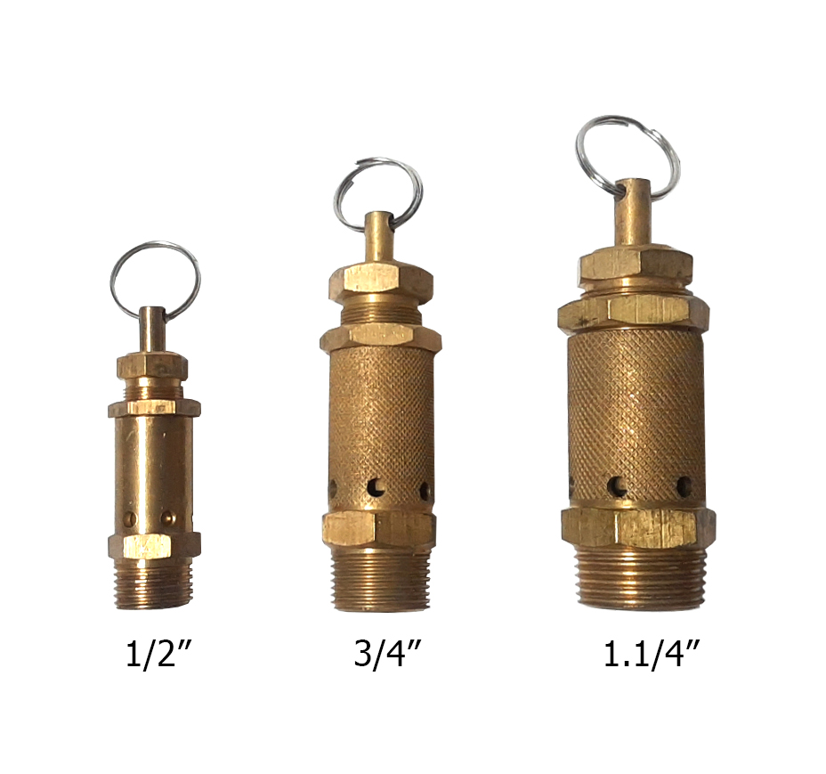 วาล์วนิรภัย,โปโลลม (SAFETY VALVE) ทองเหลือง เกลียวBSPT