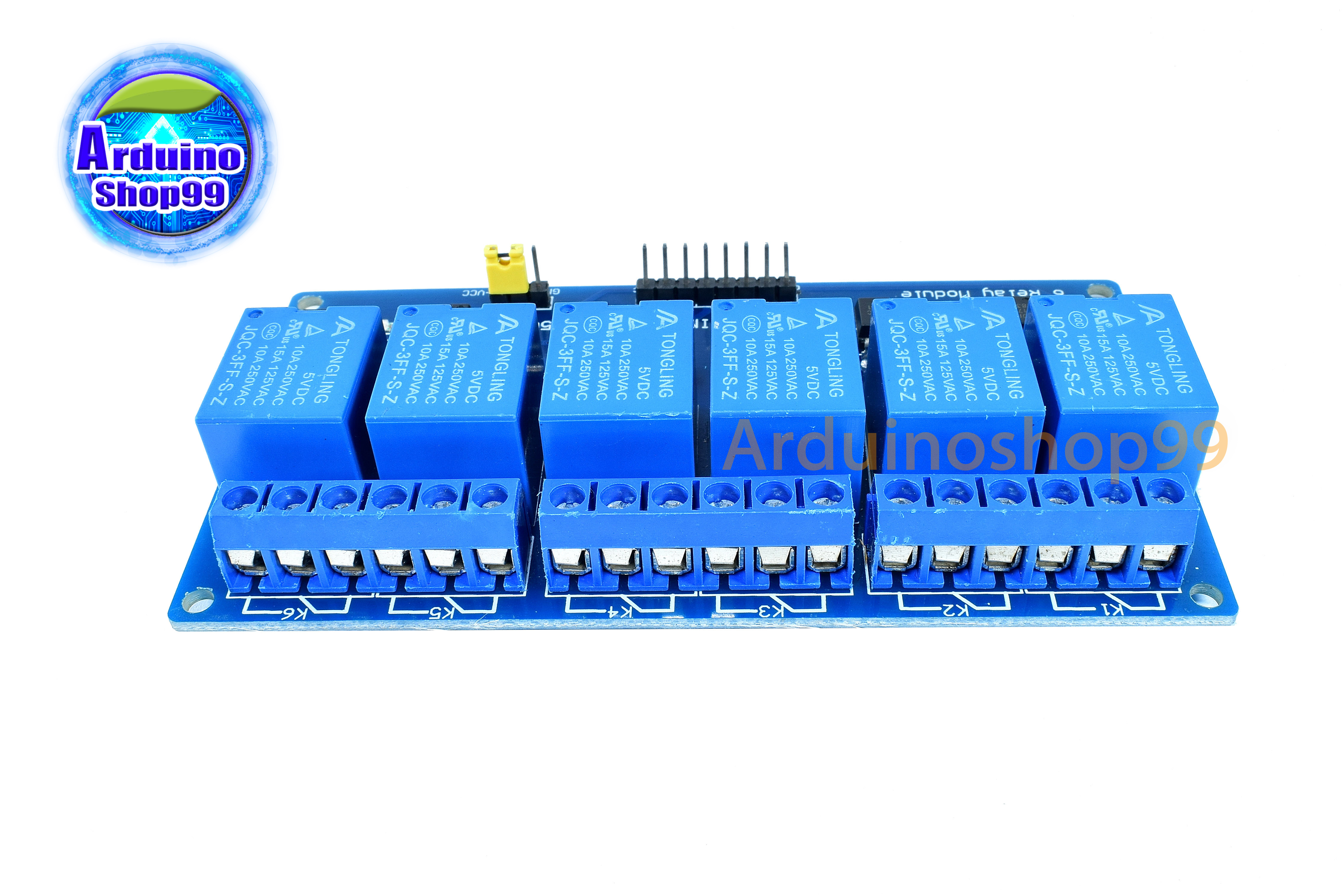 Relay 6 Channel 5V Relay Module With Optocoupler Protection Low Level Trigger