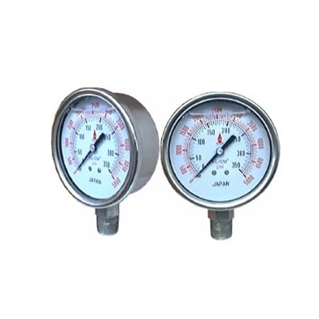 เกจ์น้ำมัน หน้าปัด 2.1/2"x1/4" BSPT