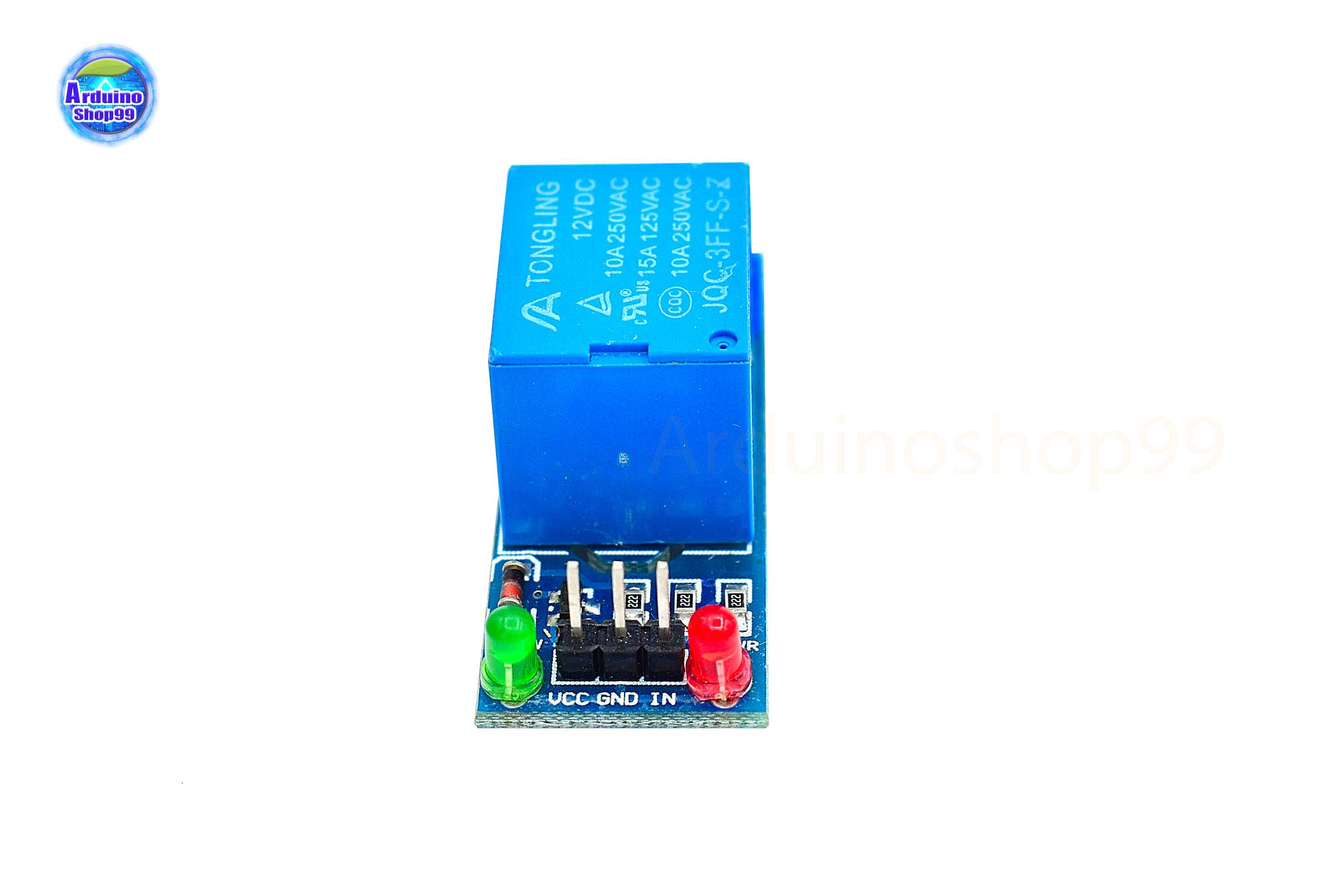 1-channel 12V relay module with optocoupler isolation low-level trigger