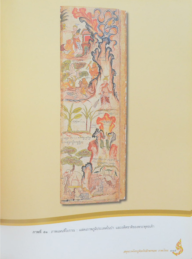 สมุดภาพไตรภูมิฉบับอักษรขอม ภาษาไทย