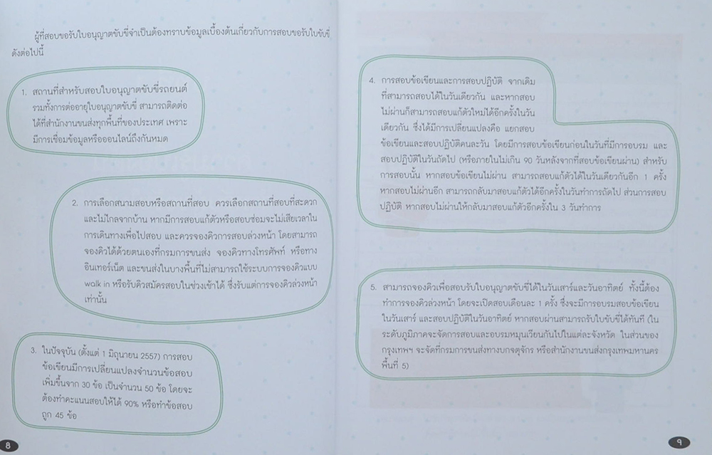 คู่มือสอบใบขับขี่รถยนต์และรถจักรยานยนต์ ฉบับสมบูรณ์