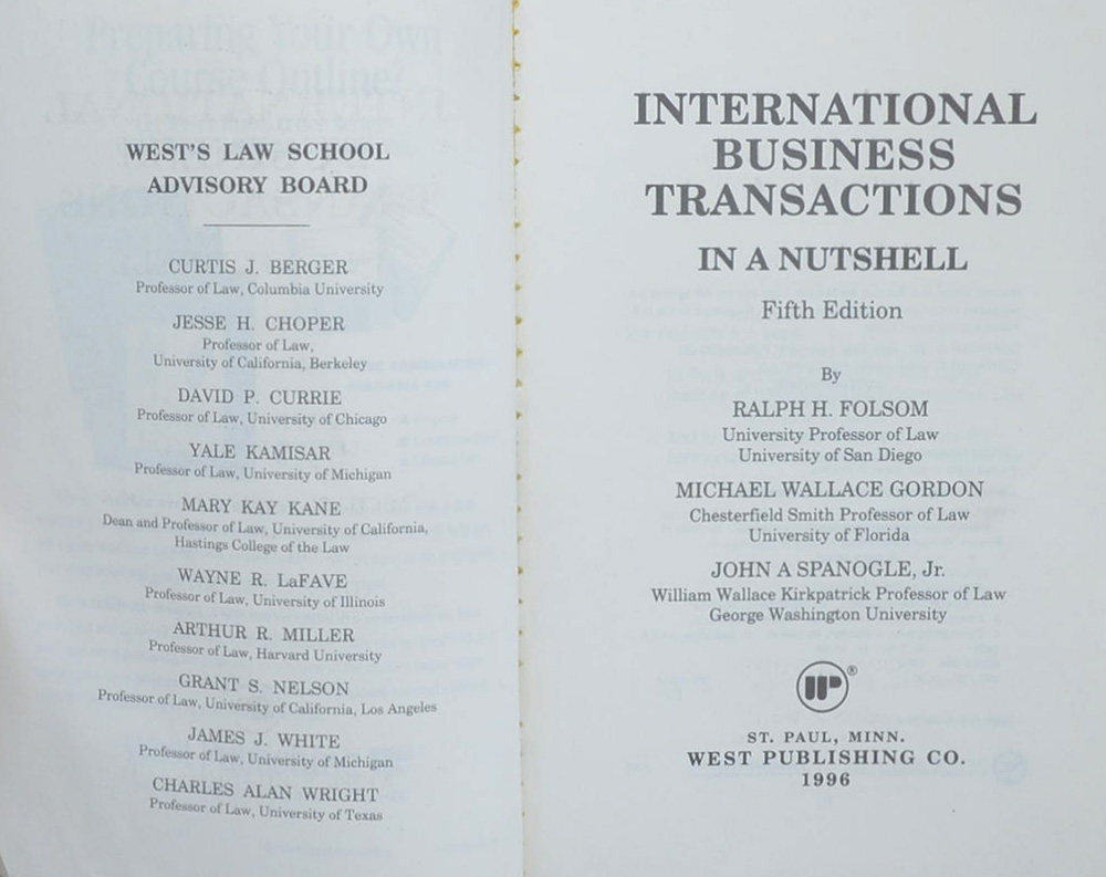 International Business Transactions 5th Fd. (ขายตามสภาพ)