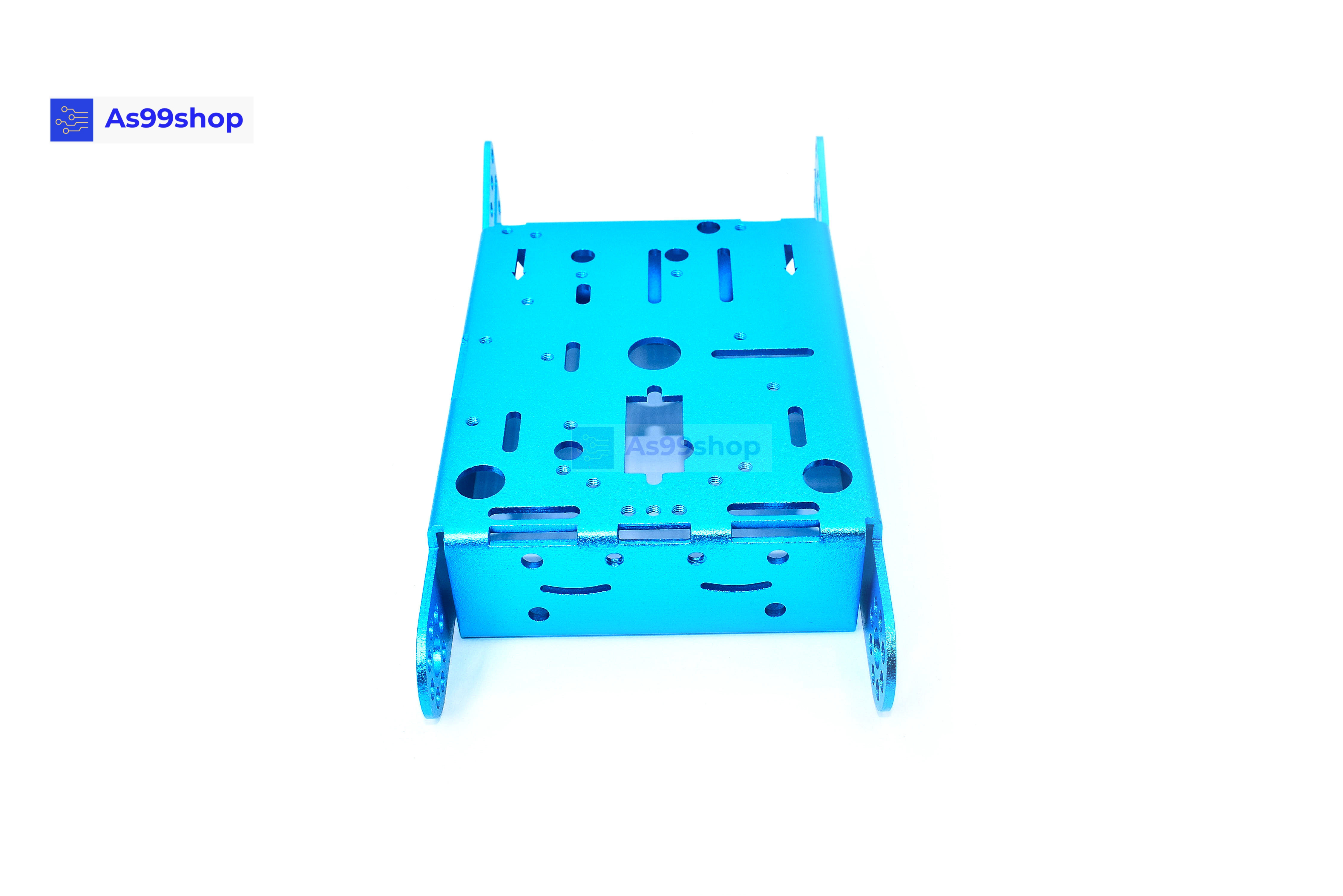 โครงรถหุ่นยนต์ Aluminum alloy robot Smart car สี Metallic Blue