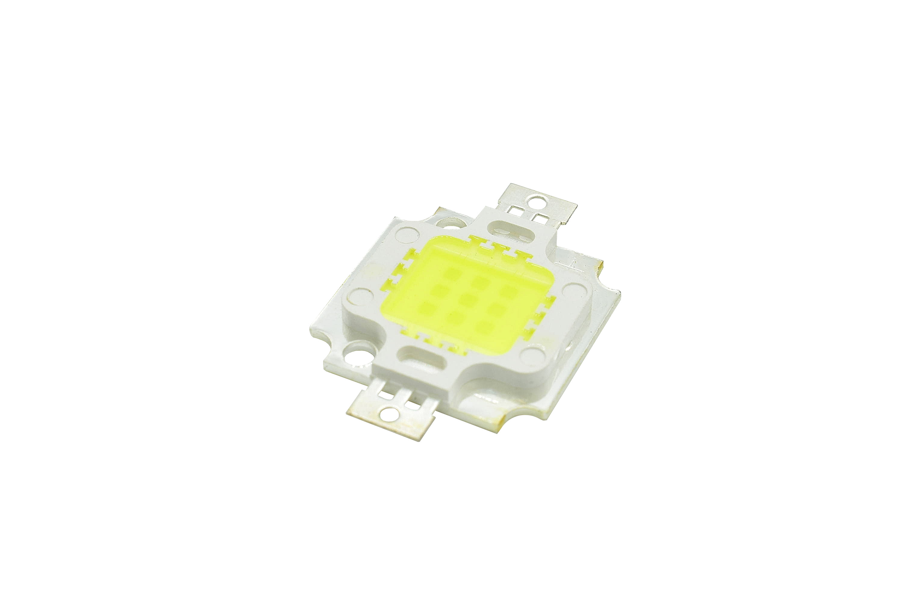 High power LED 10W แสงขาว 900mA แรงดัน 9 -12V อัตราความสว่าง 900-1000 LM (ควรใข้งานที่ 9 V)