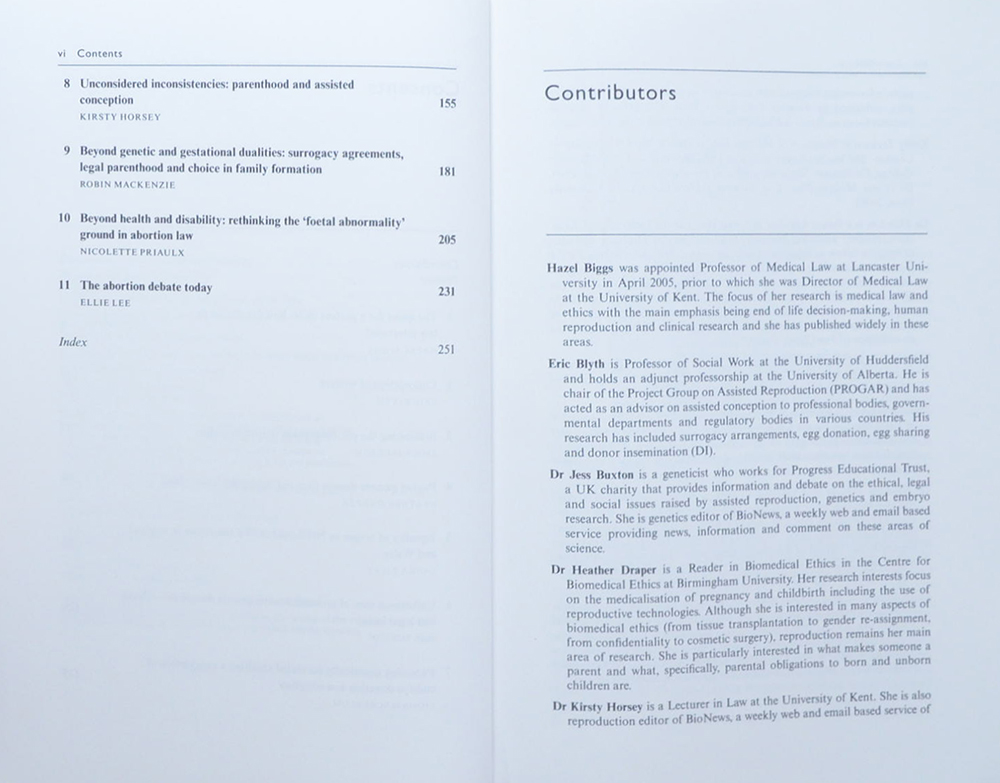 HUMAN FERTILISATION AND EMBRYOLOGY: REPRODUCING REGULATION