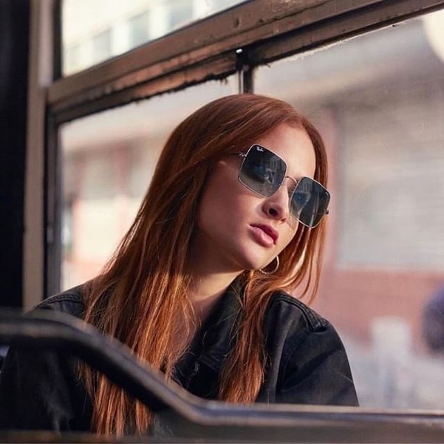 Ray-Ban | Square 1971 Reverse SQUARE 1971 REVERSE Sunglasses in Arista Gold and Clear  main image 4