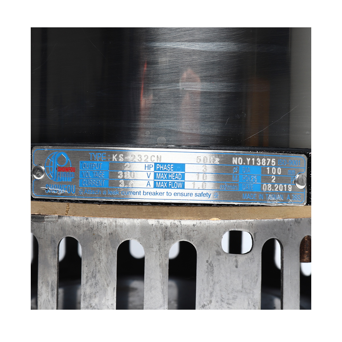 SHOWFOU KS-232CD ปั๊มแช่สแตนเลส 4" 2HP/380V (น้ำมาก) 900L/MIN