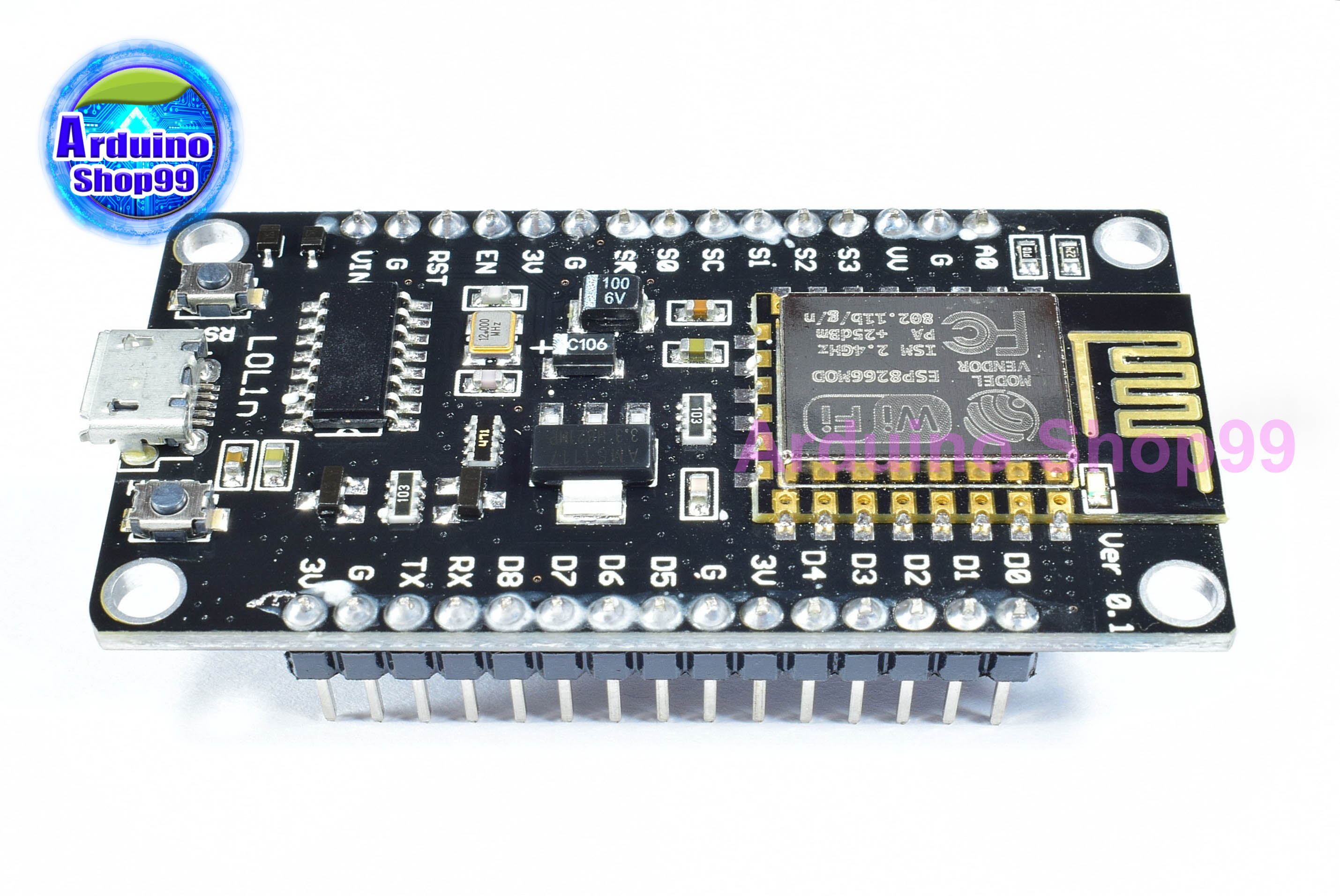 1 ชุด จำนวน 5 ตัว NodeMCU V3 ESP8266-12E USB CH340