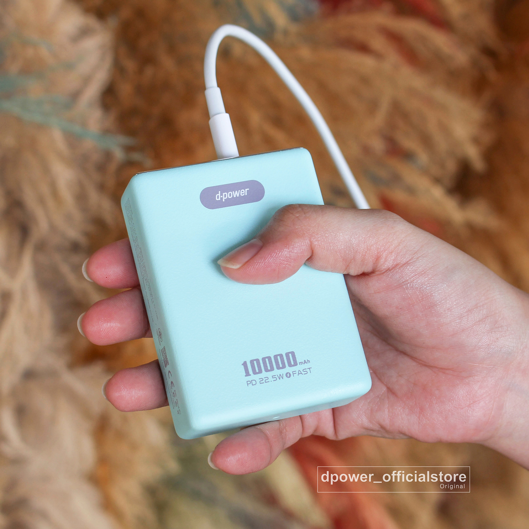 d-power พาวเวอร์แบงค์ รุ่น S9 plus ความจุ10000mAh ชาร์จเร็ว PD22.5W (มอก.2879-2560) รับประกัน 1 ปี
