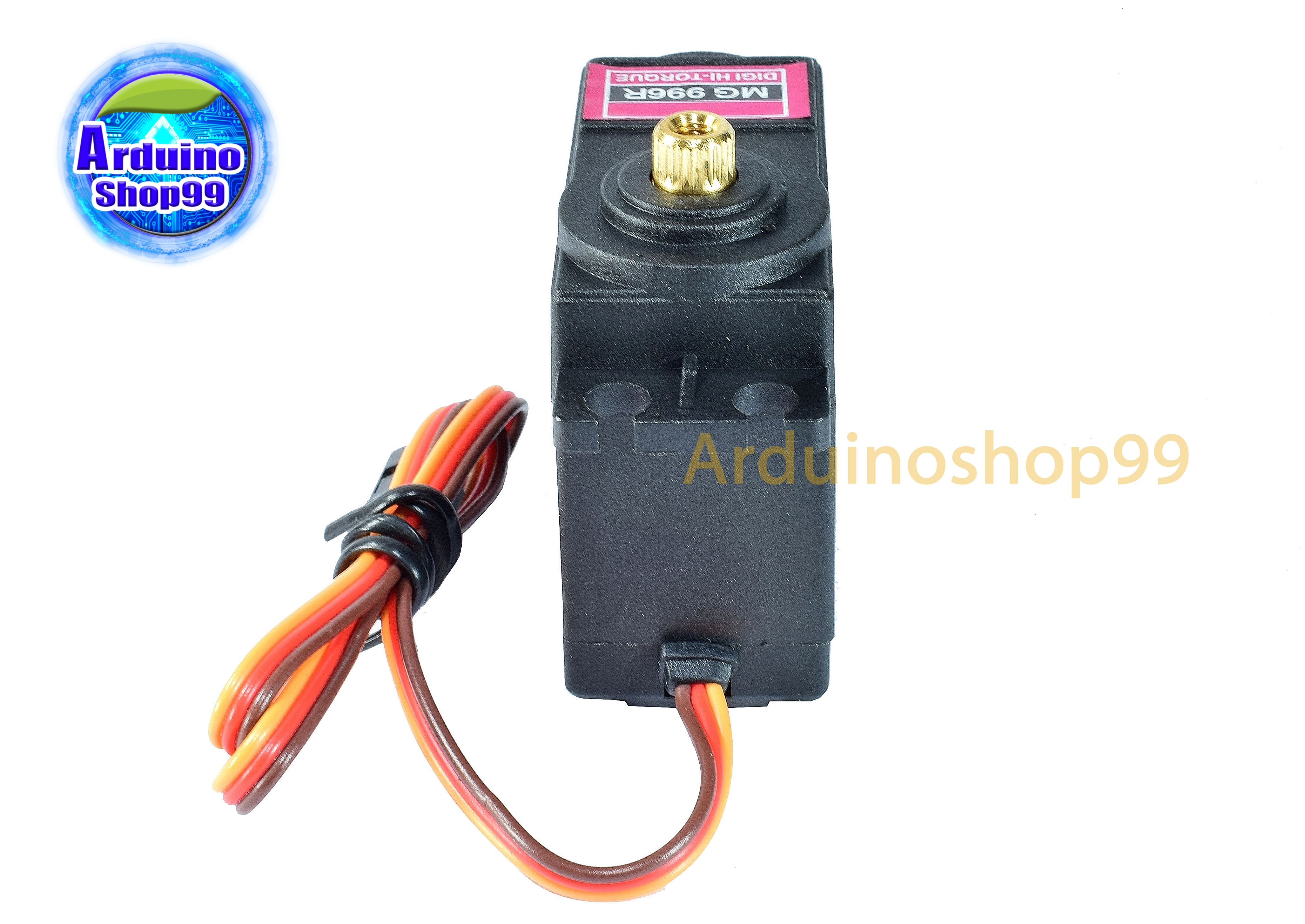 MG996R เซอร์โว หมุนได้รอบ 360 องศา แรงบิด 13 kg/cm เฟืองโลหะ(หมุนหน้า-หลัง ได้รอบ/มอเตอร์)