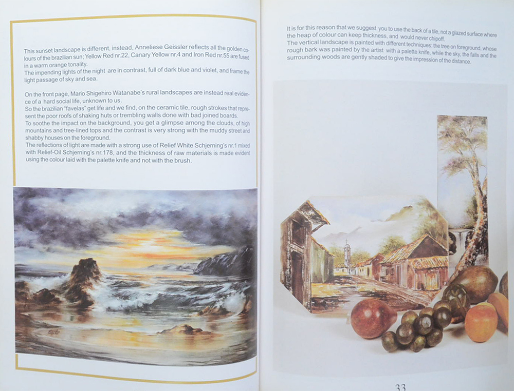 painting on porcelain Landscape techniques